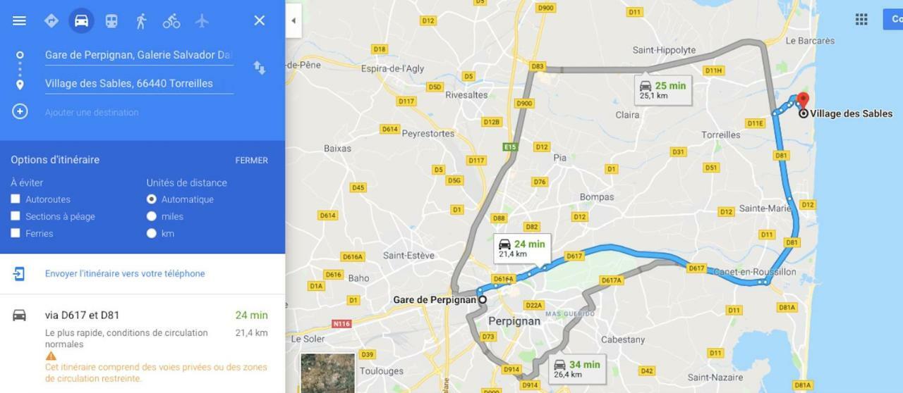 Maison Jardin Wifi - Climatisation - 100 M Plage Sauvage - 20 Min Perpignan 托雷伊 外观 照片